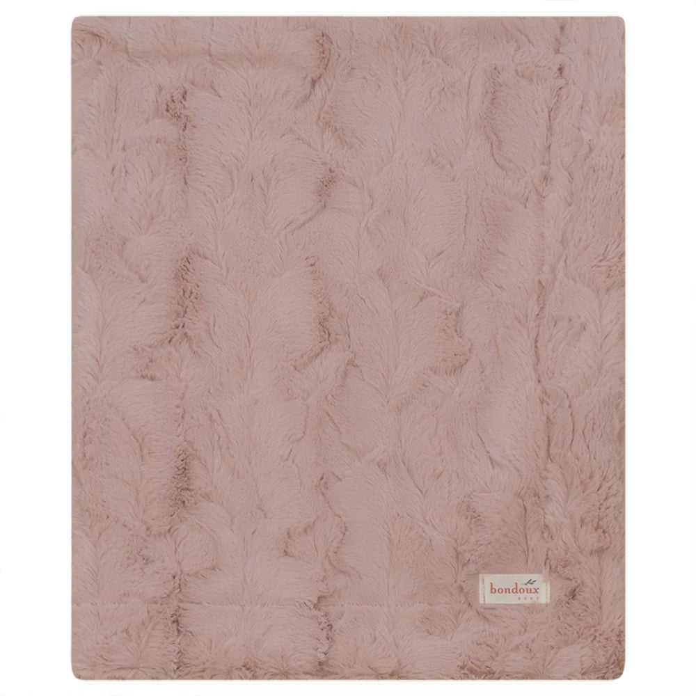 Bondoux Bebe Fuzzy Blanket - Pink