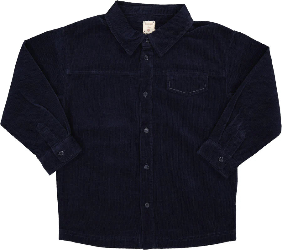 Lil Legs Corduroy Shirt - Navy