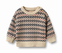 Load image into Gallery viewer, Wheat Harlow Jacquard Pullover - Grey Blue