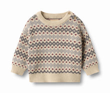 Load image into Gallery viewer, Wheat Harlow Jacquard Pullover - Flint