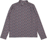 Lil Legs Floral Printed Mockneck - Grey Floral