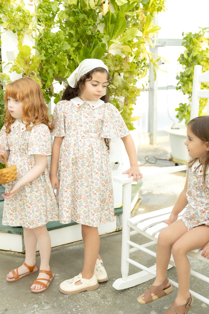 Nou Nelle Strawberry Embroidered Dress