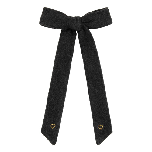 Le Enfant Little Heart Bow - Gray