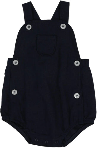 Lil Legs Suspender Shorts - Navy