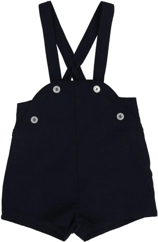 Lil Legs Suspender Shorts - Navy