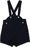 Lil Legs Suspender Shorts - Navy