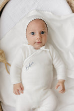 Load image into Gallery viewer, Bubani Boys Colored Stitching Collection Velour Layette Set