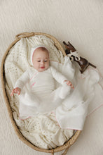 Load image into Gallery viewer, Bubani Girls Colored Stitching Collection Velour Layette Set
