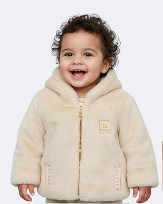 Escada Baby Girl Hooded Jacket - Oatmeal