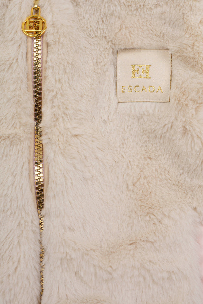 Escada Baby Girl Hooded Jacket - Oatmeal
