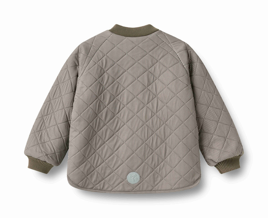 Wheat Lake Reversible Thermo Jacket - Brown Stripe