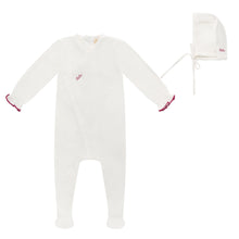 Load image into Gallery viewer, Bubani Bebe Collection Girls Footie And Hat - White