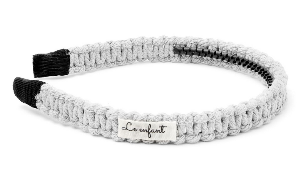 Le Enfant Thin Knit Headband  CREAM