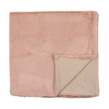 Mema Knits Fur Marrow Edge Blanket - Pink