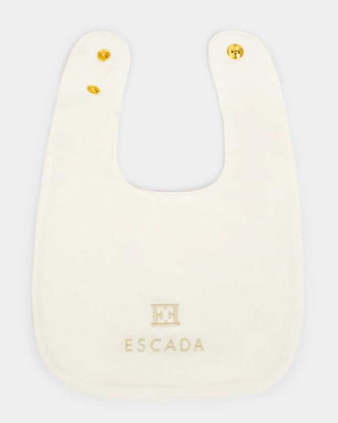 Escada Baby Girl Bib - Snow White