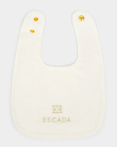Escada Baby Girl Bib - Snow White