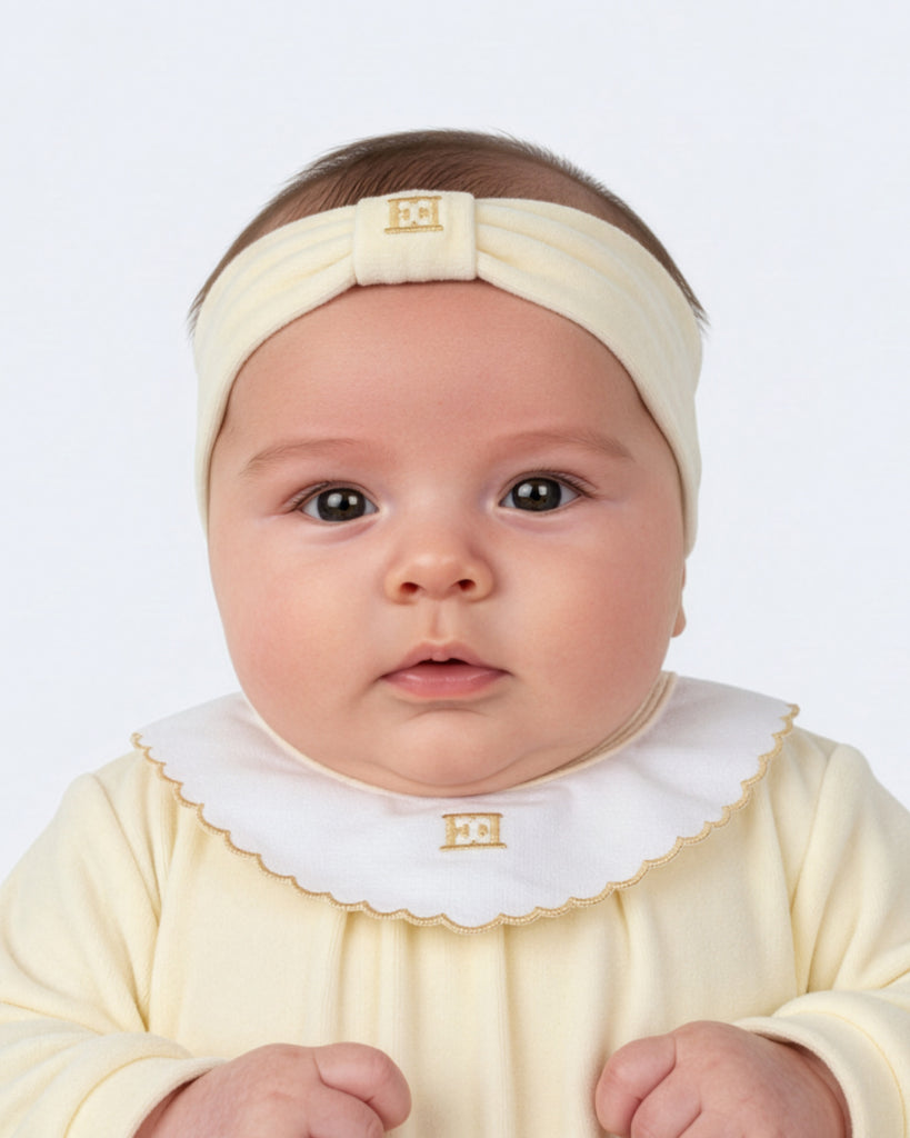 Escada Baby Headband - Antique White