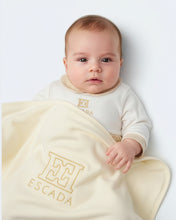 Load image into Gallery viewer, Escada Newborn Logo Blanket - Antique White
