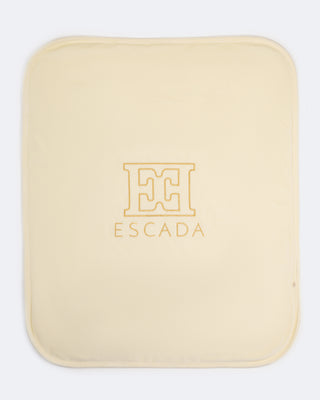 Escada Newborn Logo Blanket - Antique White