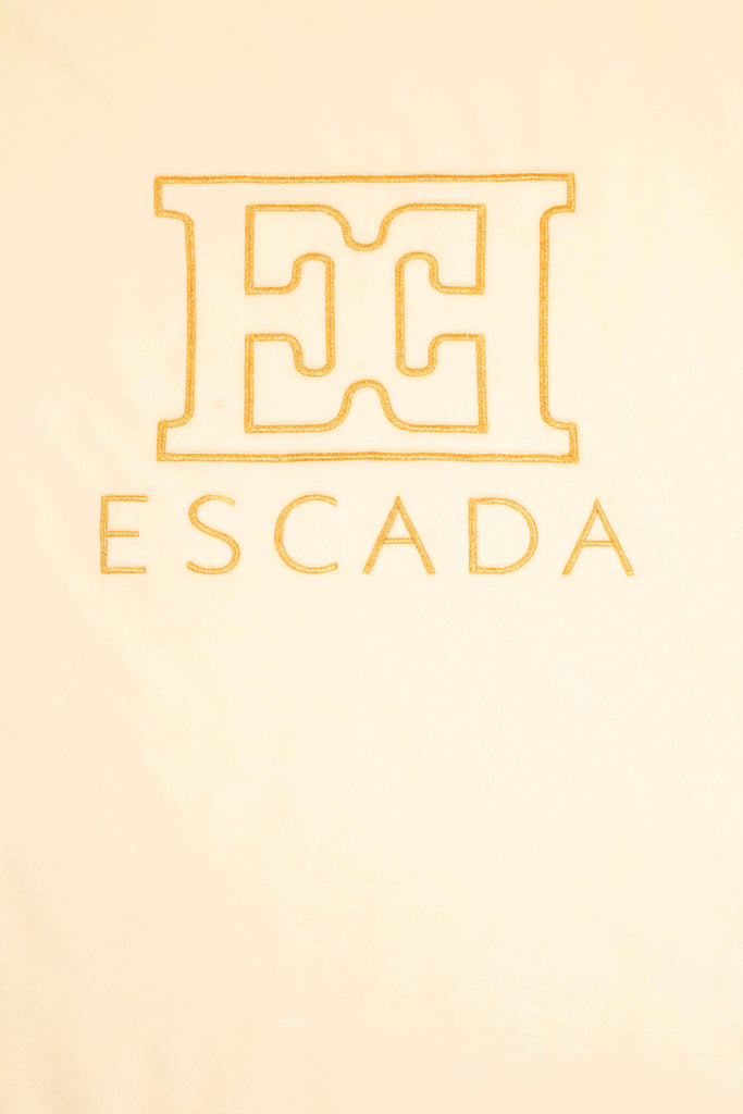 Escada Newborn Logo Blanket - Antique White