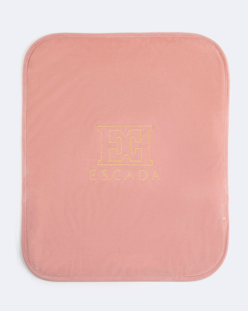 Escada Newborn Logo Blanket - Bridal Rose