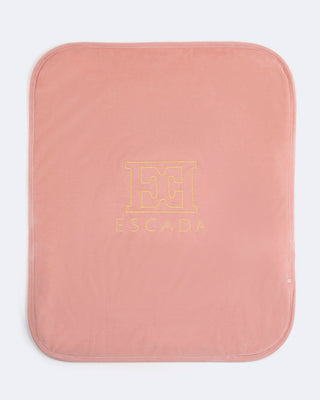 Escada Newborn Logo Blanket - Bridal Rose