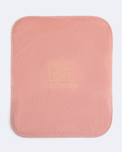 Escada Newborn Logo Blanket - Bridal Rose