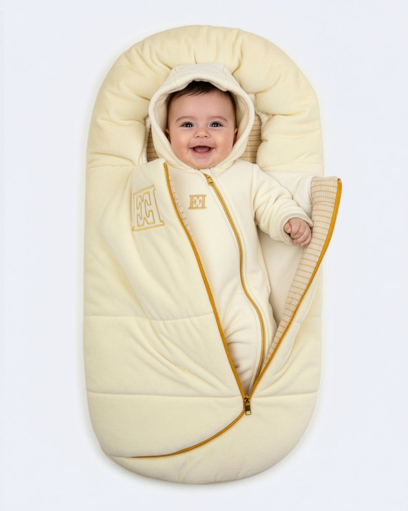 Escada Newborn Sleeping Bag - Antique White