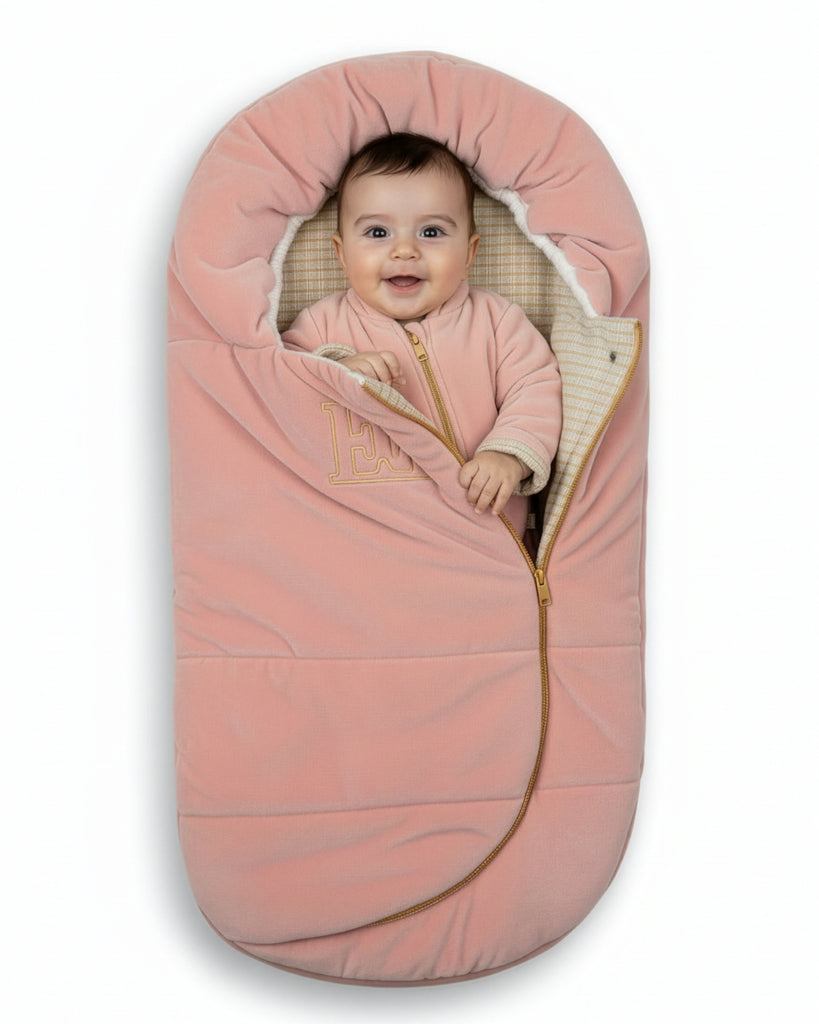 Escada Newborn Sleeping Bag - Bridal Rose