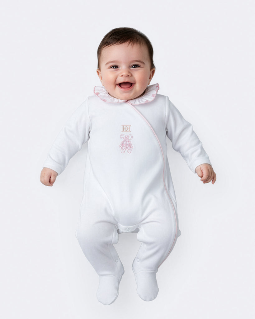 Escada Ballerina Footie - Bright White