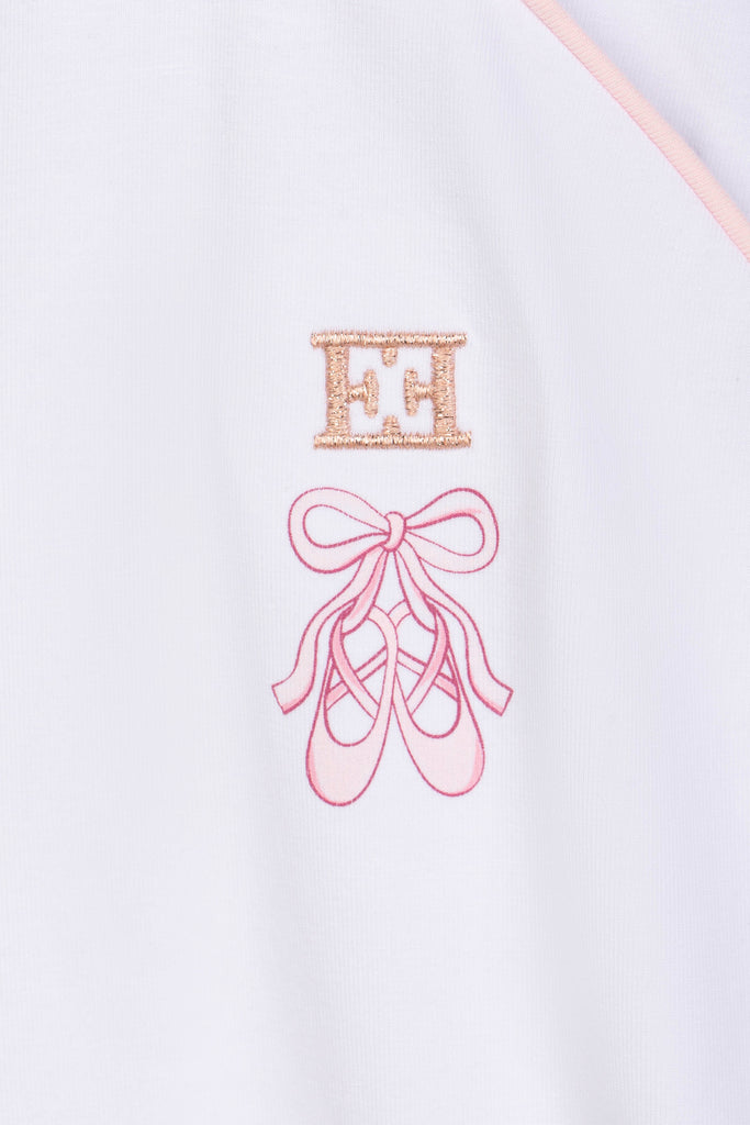 Escada Ballerina Footie - Bright White