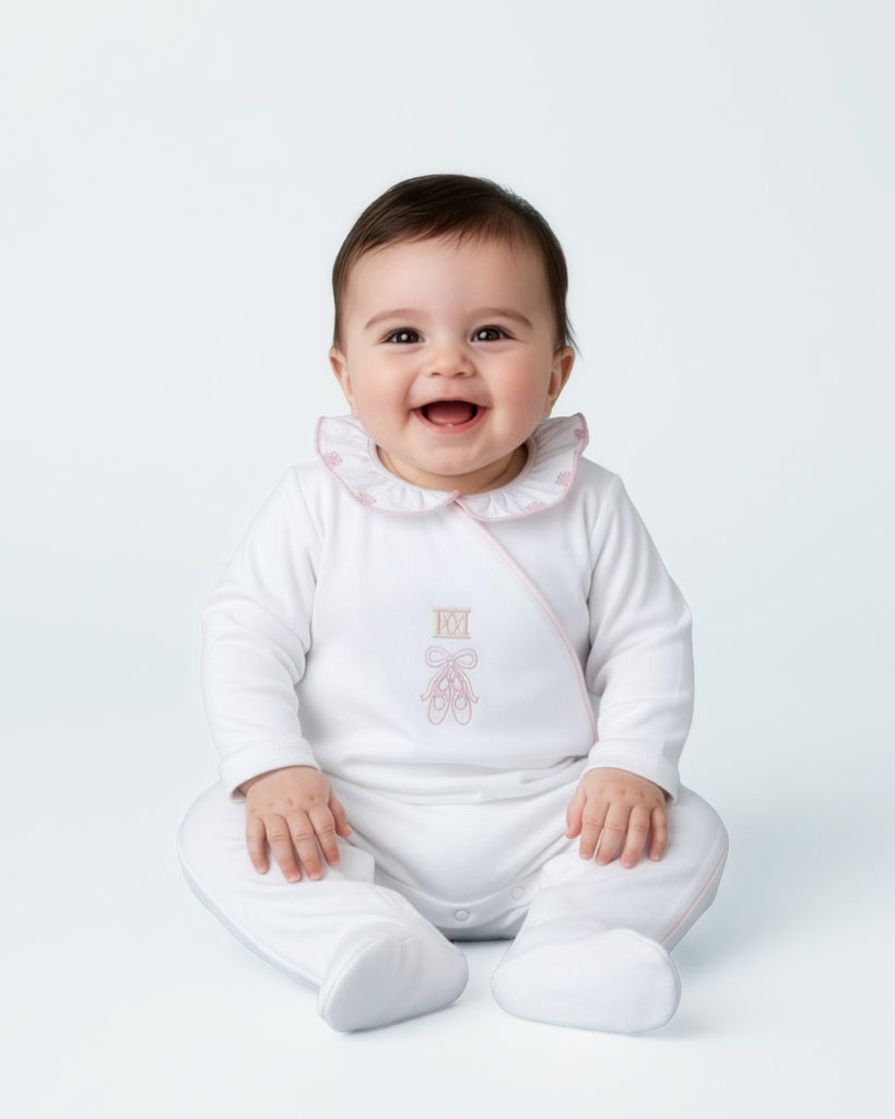 Escada Ballerina Footie - Bright White