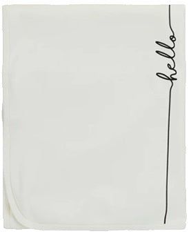 Cadeau Little Hello Blanket - White Base