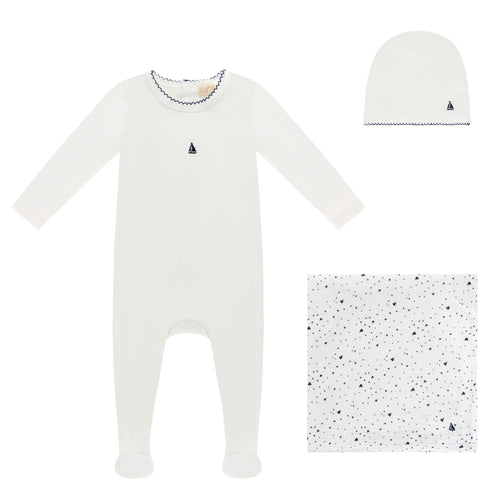 Bubani Boat Collection Layette Set - White