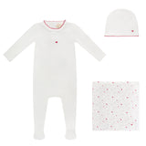 Bubani Heart Collection Layette Set - White