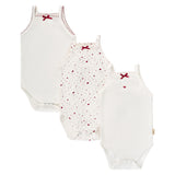 Bubani Heart Collection Onesies - White/Pink