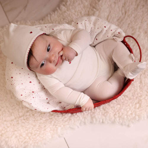 Bubani Heart Collection Layette Set - White