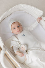Load image into Gallery viewer, Bubani Boys Eyelet Cherry Collection Footie And Hat