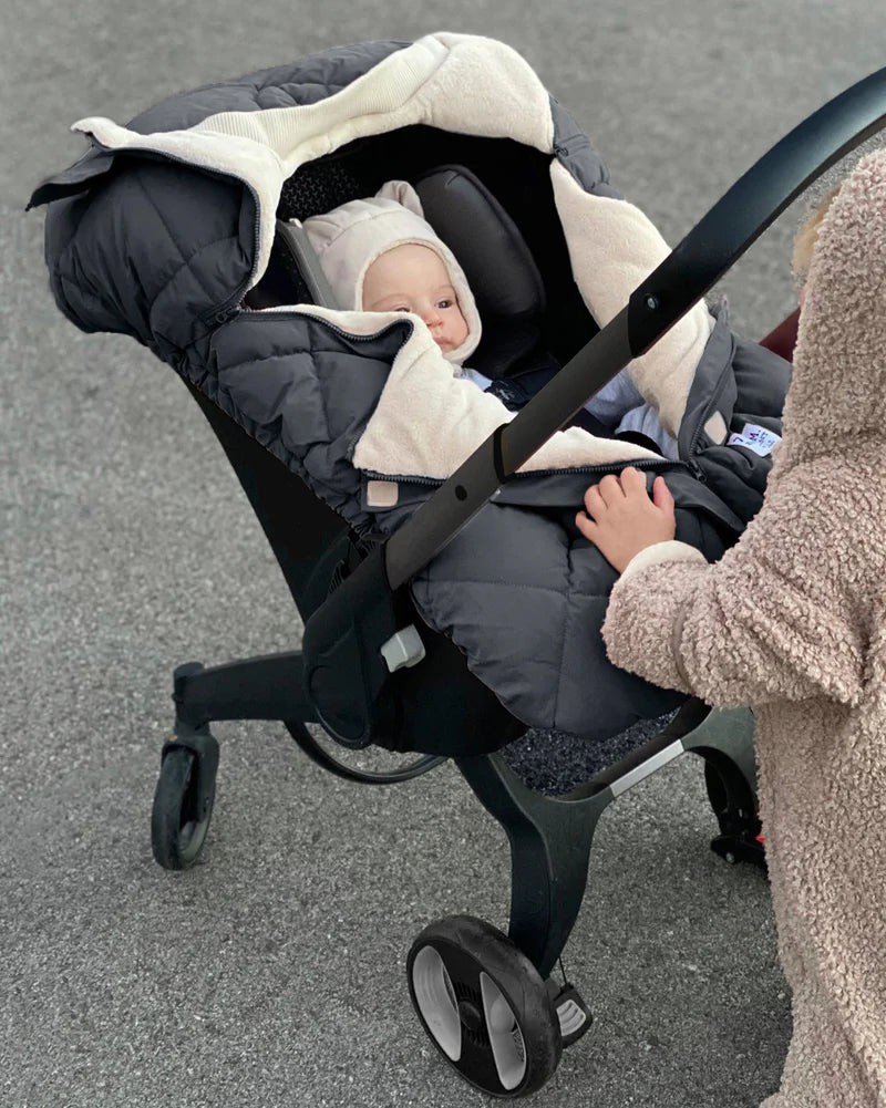 7AM Car Seat Cocoon Benji Sherpa Smokey