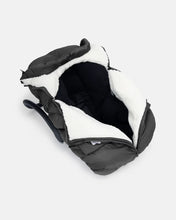 Load image into Gallery viewer, 7AM Car Seat Cocoon - Black Oslo Plush