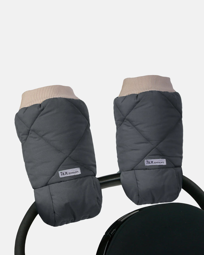 7AM Warmmuffs - Benji Sherpa - Smokey Quilted