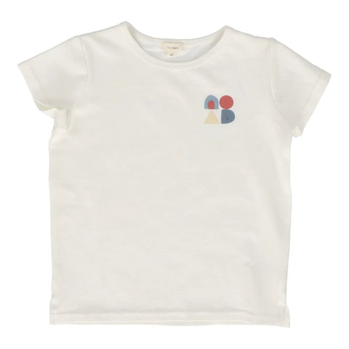 Lil Legs Boys Geometric Tee - White