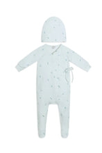 Load image into Gallery viewer, Oubon Floral Wrap 3PC Layette Set - Blue