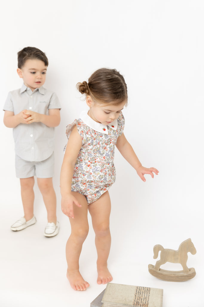 Nou Nelle Striped Boy Set - Sage