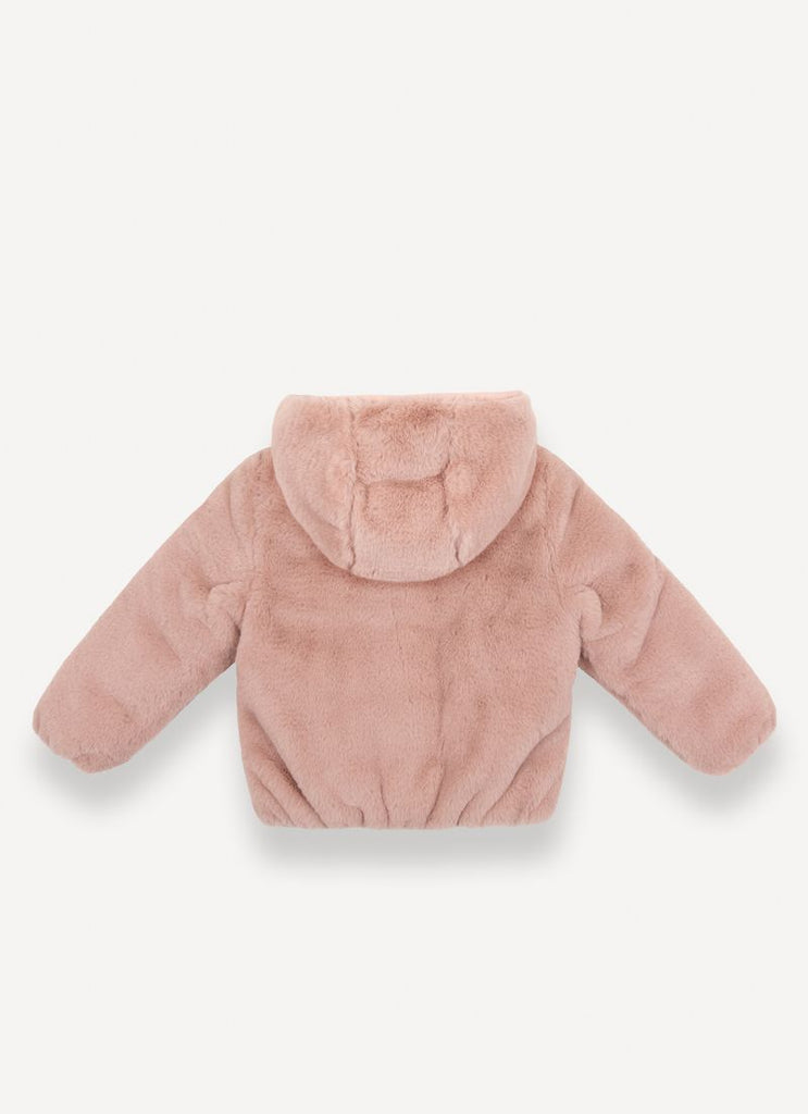 Colmar Baby Fur Jacket - Vintage Rose