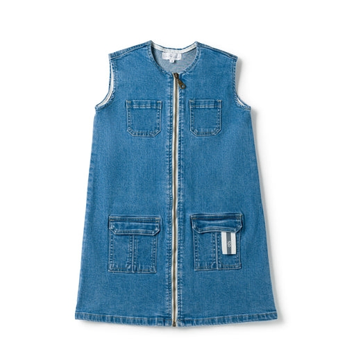 Birnham On The Sea Pocket Jumper - Denim