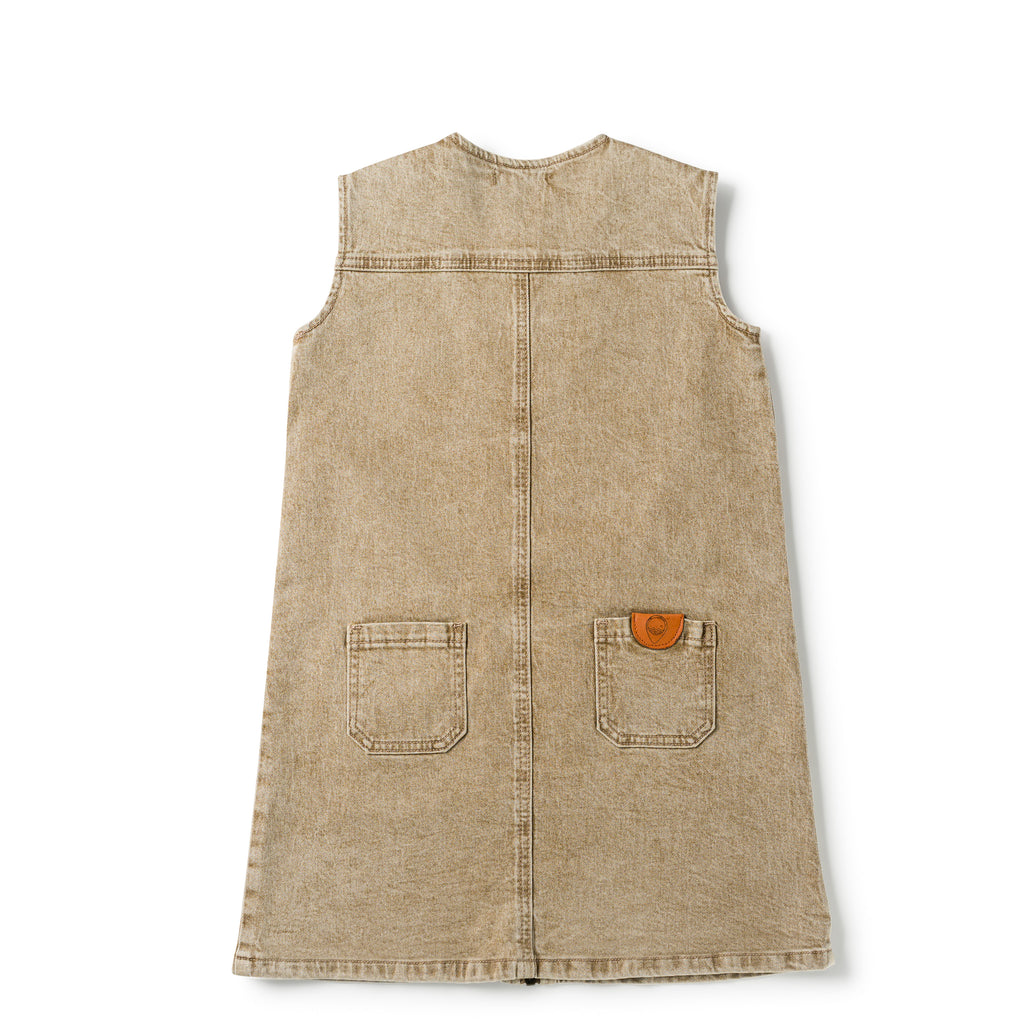 Birnham On The Sea Pocket Jumper - Desert Denim