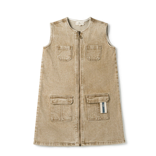 Birnham On The Sea Pocket Jumper - Desert Denim