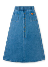 Load image into Gallery viewer, Birnham On The Sea Denim Midi Skirt - Denim