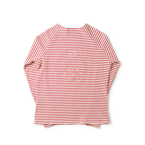 Birnham On The Sea Teen Crew - Cherry Stripe